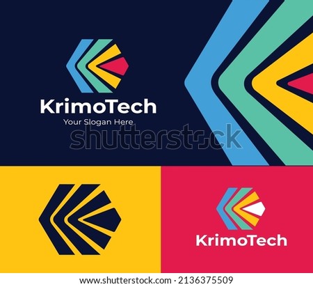 KrimoTech Logo Design KK Logo KV Logo