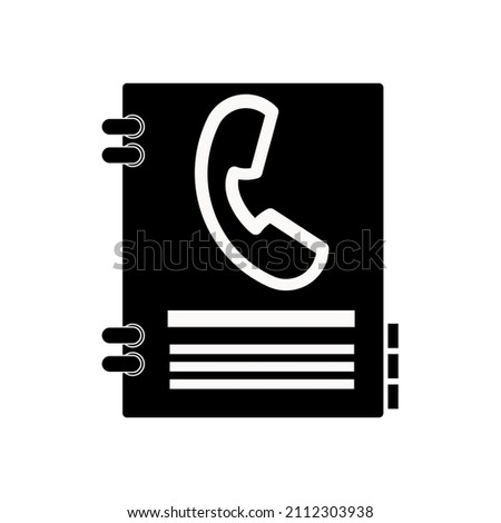 organizer planner book icon - address book - phone contact list