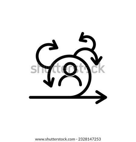 Scrum master icon, Agile icon, vector. Agile icon, Scrum Process icon. vector illustration