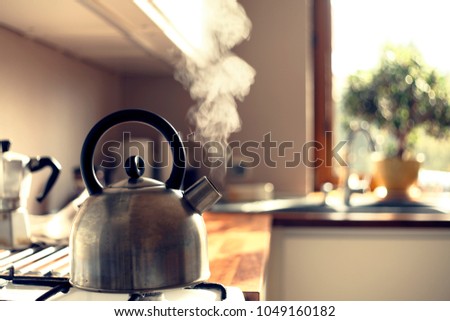 Similar – Image, Stock Photo tea kettle | building bridges