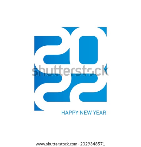 Happy New Year 2022. Brochure design template. Cover of business diary for 20 22 with wishes. Vector background.