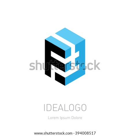 F and 3 initial logo. F and 3 initial monogram logotype. F3 Vector design element or icon.