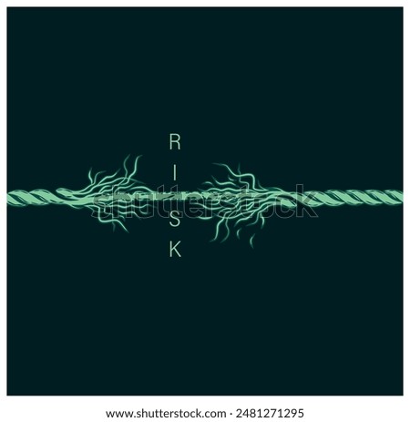 Similar – Image, Stock Photo rope | hope it holds!