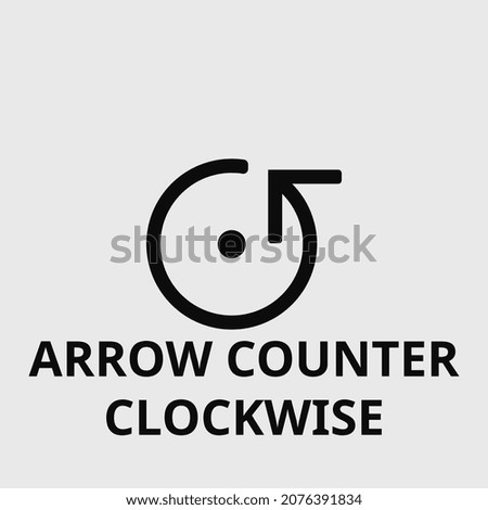 Arrow counter clockwise vector icon. Thin arrow counter clockwise illustration for mobile, web and desktop apps. Arrow counter clockwise symbol.