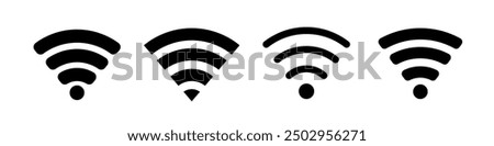 Wifi icon set. Wifi icons	