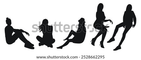 Girls sit and communicate by gesturing with their hands