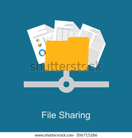 File sharing concept. 
