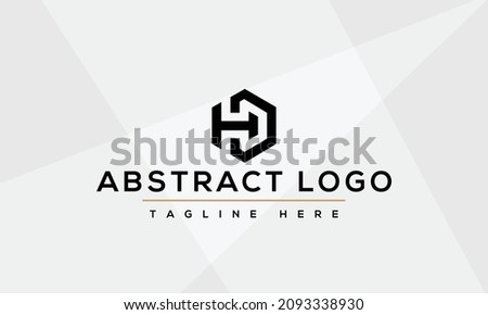 HD Letter Logo Design. Creative Modern H D Letters icon vector Illustration.