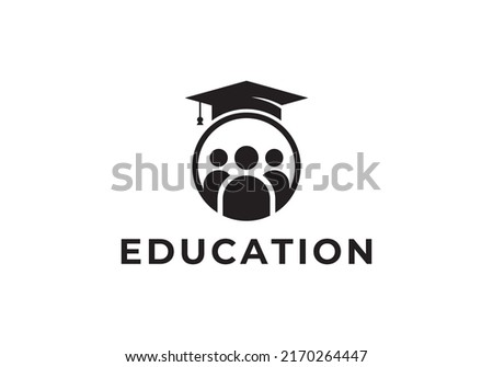 university, graduate, campus, education logo design creative people logos. education icon vector illustration.