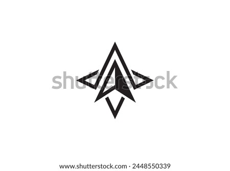north star logo vector icon design	