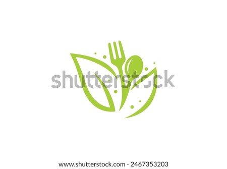 fork and spoon logo design. icon symbol for health restaurant food 