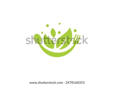 fork and spoon logo design. icon symbol for health restaurant food 