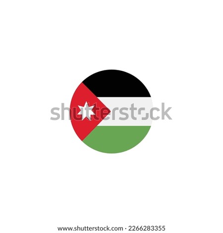 illustration Syrian Arab Republic flag waving Isolated on White Background