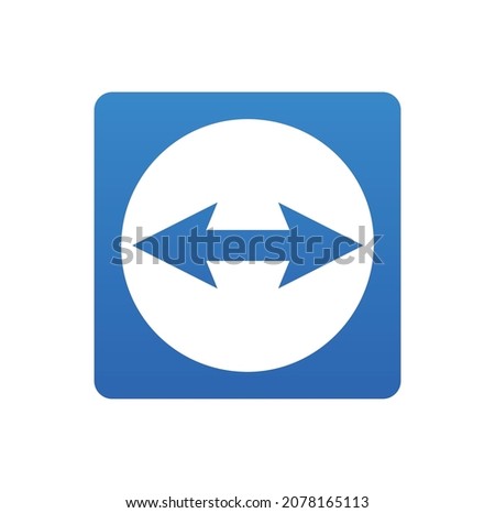 Access to remote computers Team Viewer icon logo sign