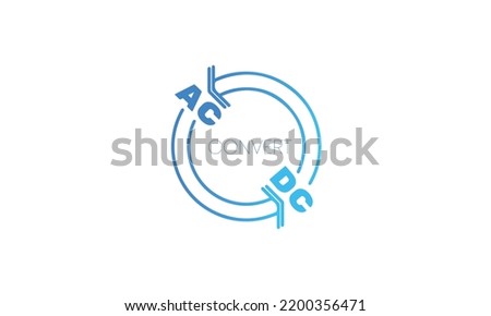 Direct and Alternating Current DC and AC Convert Symbol Sign, Vector Illustration, Isolate On White Background. AC to DC Convert.