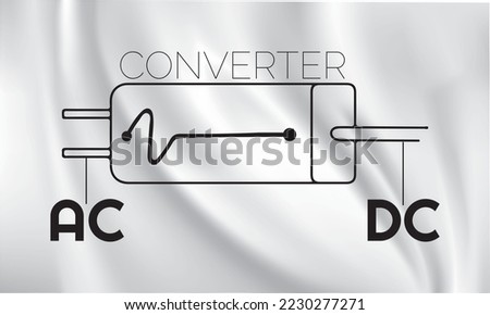 AC and DC voltage icon, eps 10. ac-dc current symbol icon vector illustration design template web.