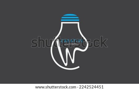 Letter W Electric Logo, Letter W With Light Bulb Vector Template. Pixel idea initial Letter W Logo design. Letter w lamp simple symbol logo vector.