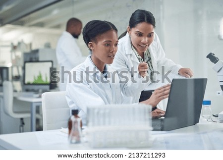 Similar – Image, Stock Photo woman working at laboratory