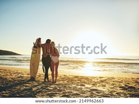 Similar – Image, Stock Photo Unrecognizable shirtless female standing on sandy coastline