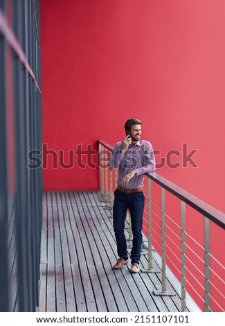 Similar – Image, Stock Photo View of authentic balcony. Carpets hang on balcony in the sun. Facade of residential building, copy space