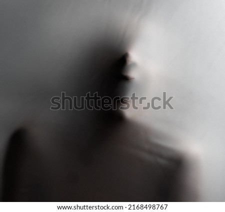 Similar – Image, Stock Photo woman | trapped in plastic