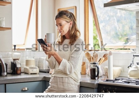 Similar – Image, Stock Photo Woman at home relaxing on sofa couch using social media on phone for video chatting with her loved ones during corona virus pandemic. Stay at home, social distancing lifestyle.