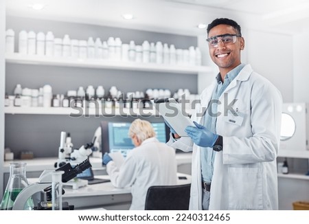 Similar – Image, Stock Photo Young chemist in the laboratory.