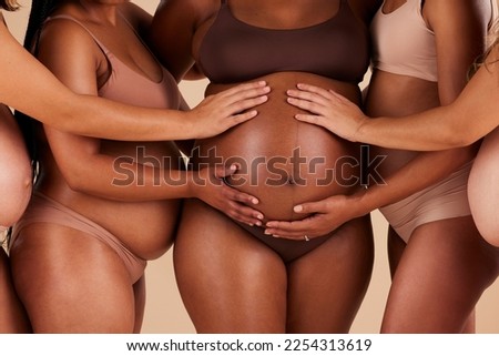 Similar – Image, Stock Photo pregnant black woman relaxing on bed with a laptop at home