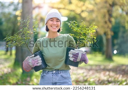 Similar – Image, Stock Photo #A# Garden and work and gardening. Always nice watering!