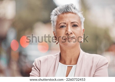 Similar – Image, Stock Photo Senior woman in urban environment