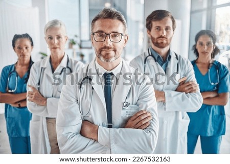 Similar – Image, Stock Photo doctor man working on laptop. Corona virus test on table. Covid-19 concept