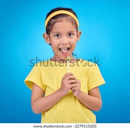 Similar – Image, Stock Photo Child with lollipop