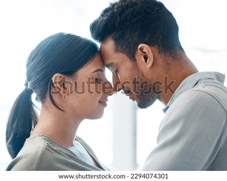 Similar – Image, Stock Photo Ethnic couple spending time in countryside field
