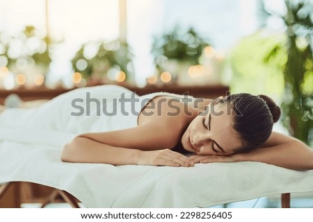 Similar – Image, Stock Photo Woman relaxing on massage chair