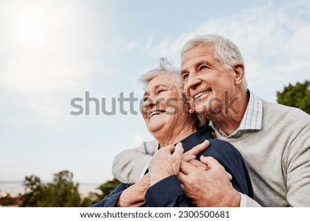 Similar – Image, Stock Photo Senior couple in a carpentry