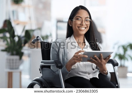 Similar – Image, Stock Photo Woman in wheelchair with her dog outdoors