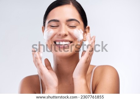 Similar – Image, Stock Photo Woman washing her hands