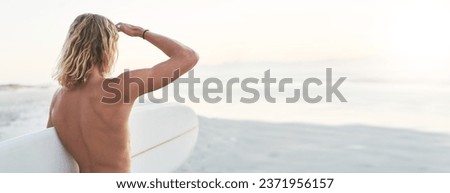 Similar – Image, Stock Photo Rear view of topless beautiful woman wearing nothing but straw sun hat realaxing on wild coast of Adriatic sea on a beach in shade of pine tree. Relaxed healthy lifestyle concept.