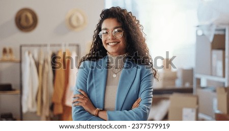 Similar – Image, Stock Photo Young woman in glasses with notebooks for her studies.