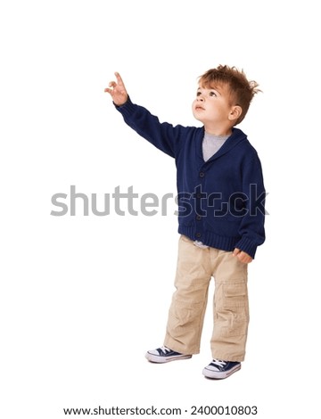 Similar – Image, Stock Photo Serious kid playing with toy at home