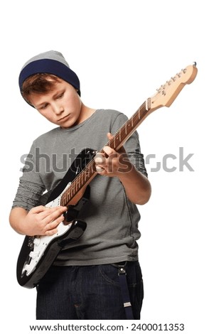 Similar – Image, Stock Photo Guitars in stand in side light