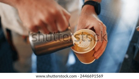 Similar – Foto Bild coffee to go Kaffee Becher