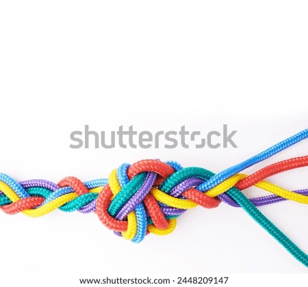 Similar – Image, Stock Photo rope team | secure something somehow