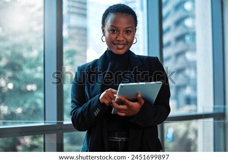 Similar – Image, Stock Photo portrait by the window of doctor woman wearing protective mask and gloves indoors. Corona virus concept