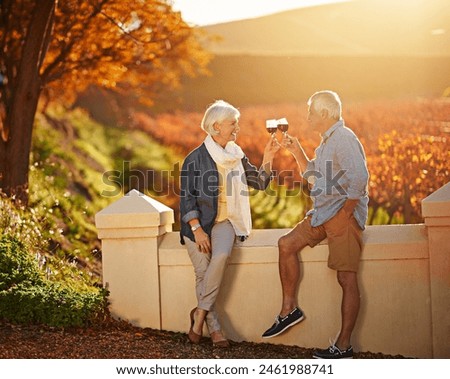 Similar – Image, Stock Photo wine romance Field Tree