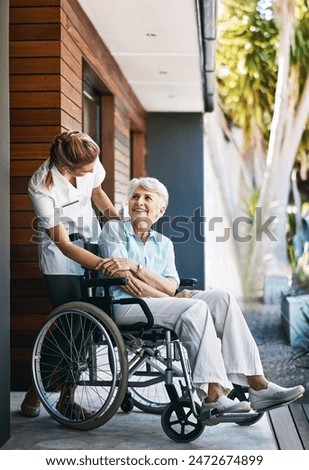 Similar – Image, Stock Photo Healthcare worker at home visit