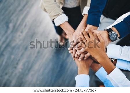 Similar – Image, Stock Photo Business people  in work meeting seen through the glass