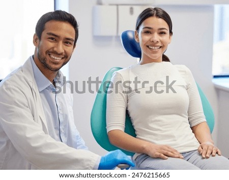 Similar – Image, Stock Photo Dental Clinic Worker With Face Mask