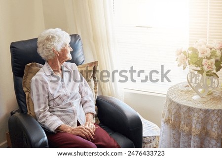 Similar – Image, Stock Photo An elderly woman sits at her laptop, notebook