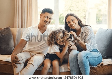 Similar – Image, Stock Photo Kids hugging dog on beach